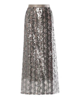 Luxury Honeycomb Sequin Maxi Skirt – Designer Formal Evening Wear